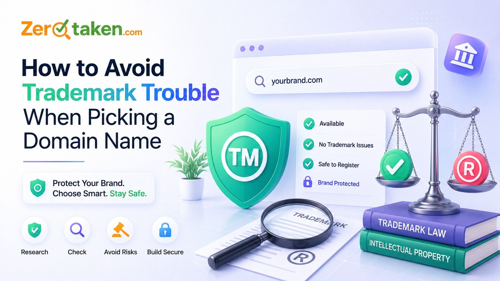 How to Avoid Trademark Trouble When Picking a Domain Name