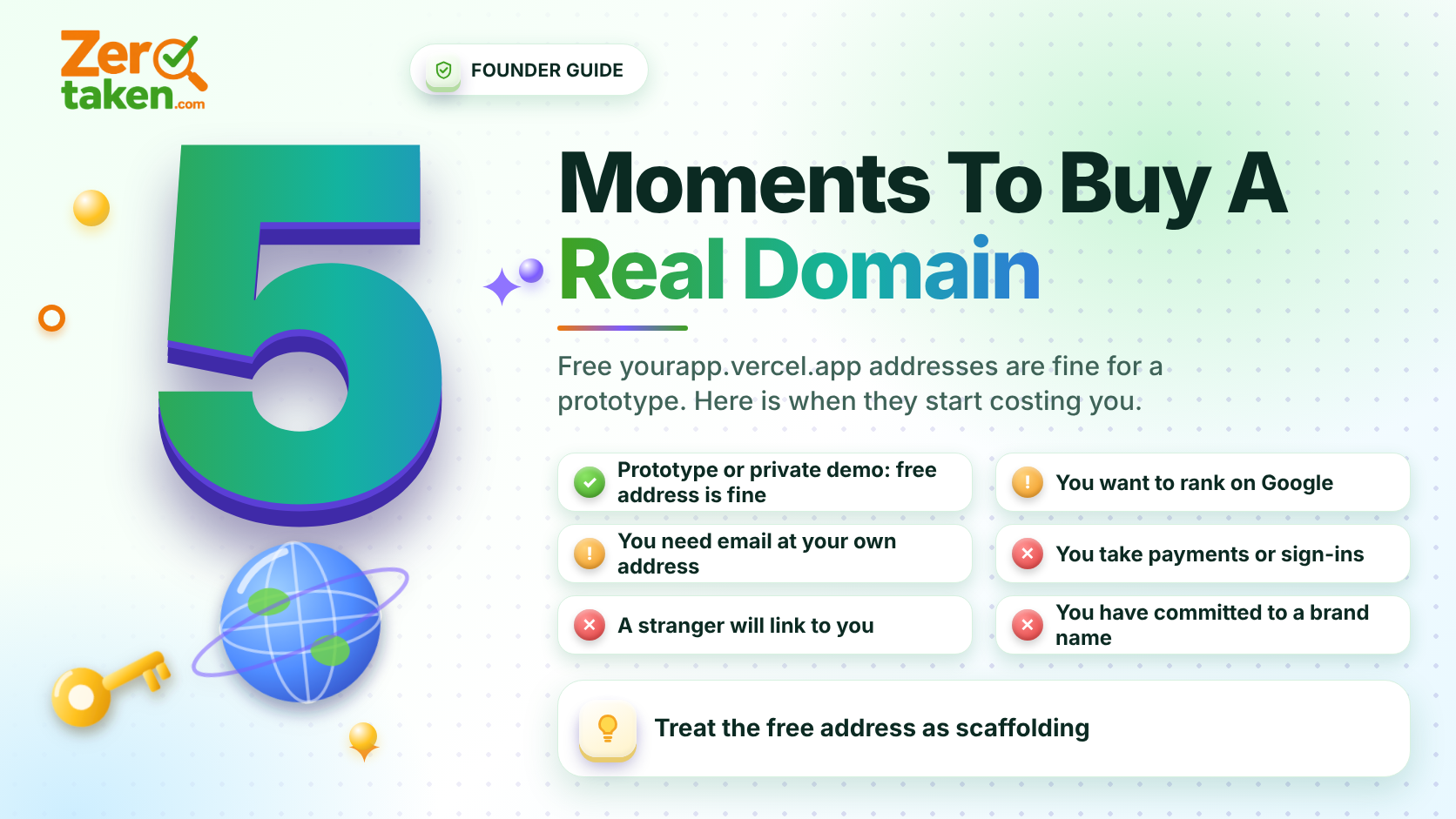 Is a Free yourapp.vercel.app Address Good Enough? When to Buy a Real Domain