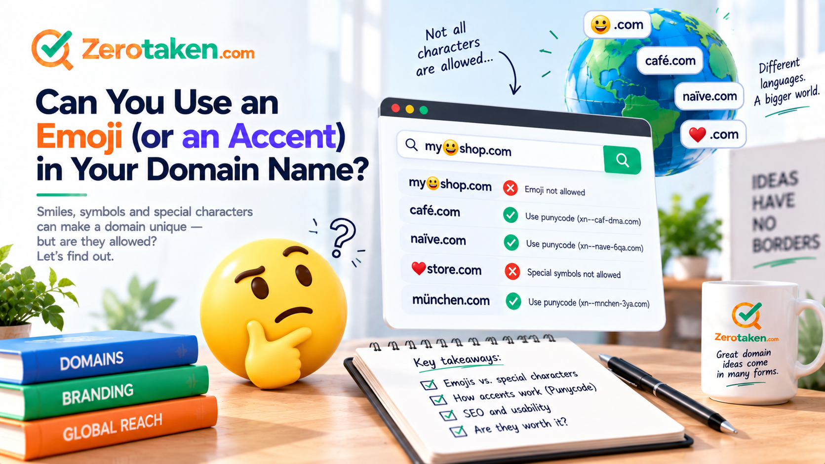 Can You Use an Emoji (or an Accent) in Your Domain Name?