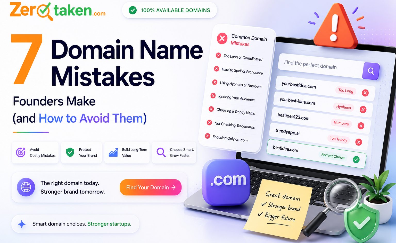 7 Domain Name Mistakes Founders Make (and How to Avoid Them)