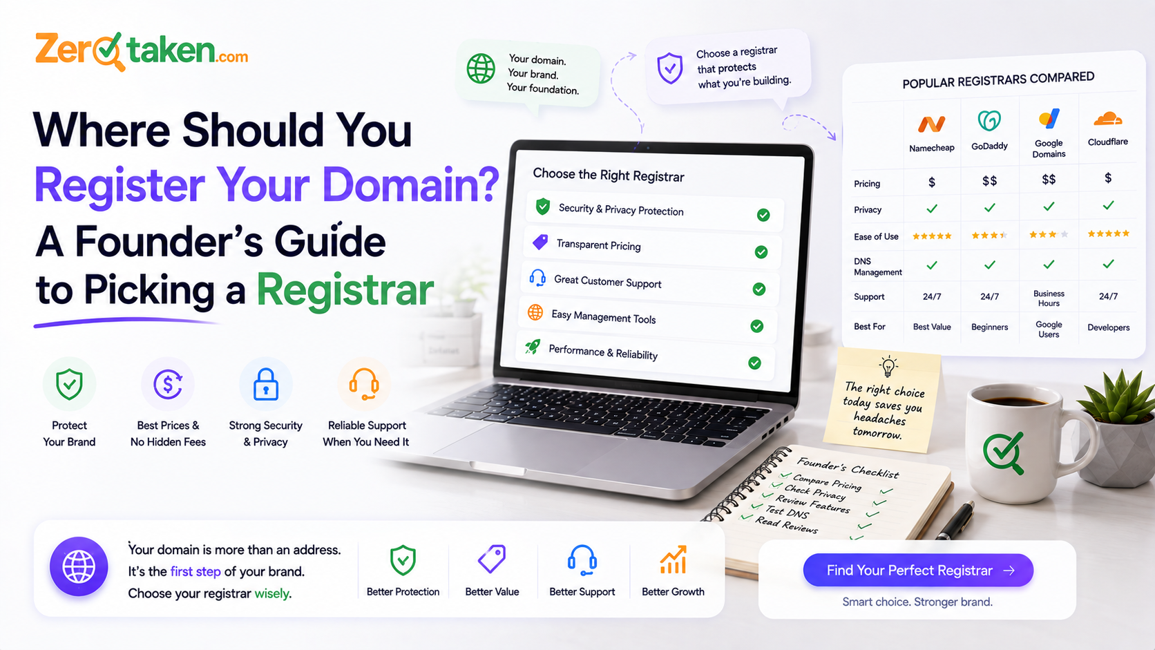 Where Should You Register Your Domain? A Founder's Guide to Picking a Registrar