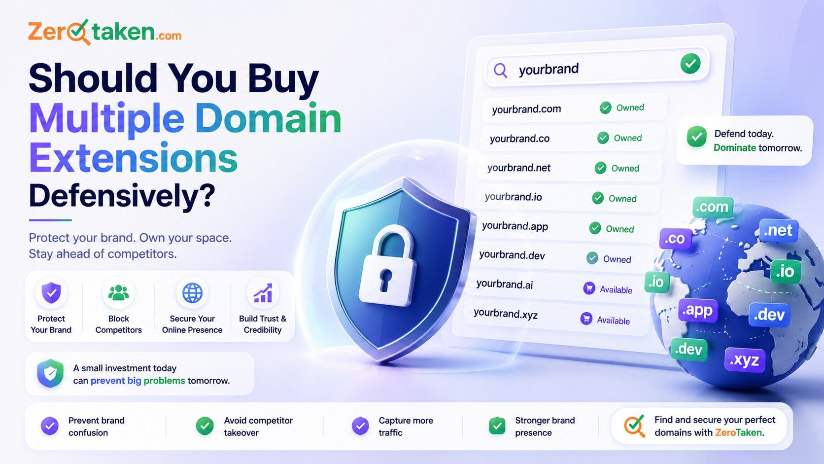Should You Buy Multiple Domain Extensions Defensively?