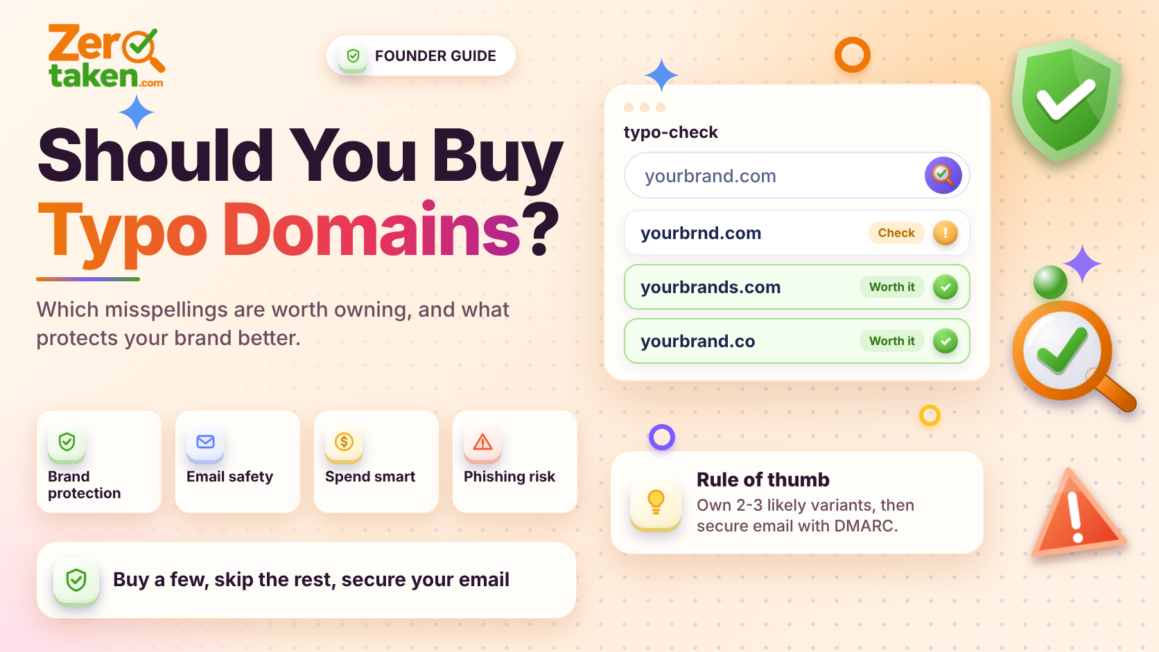 Should You Buy the Typo Versions of Your Domain? A Founder's Typosquatting Playbook
