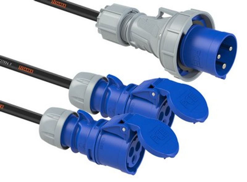 Split Adapter 1x 63A I to 2x 32A I