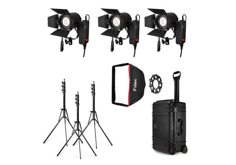 Kit 3x Fiilex P3 - 90W RGB
