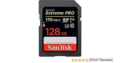 Tarjeta SD 128Gb 170MB/s Sandisk Extreme PRO