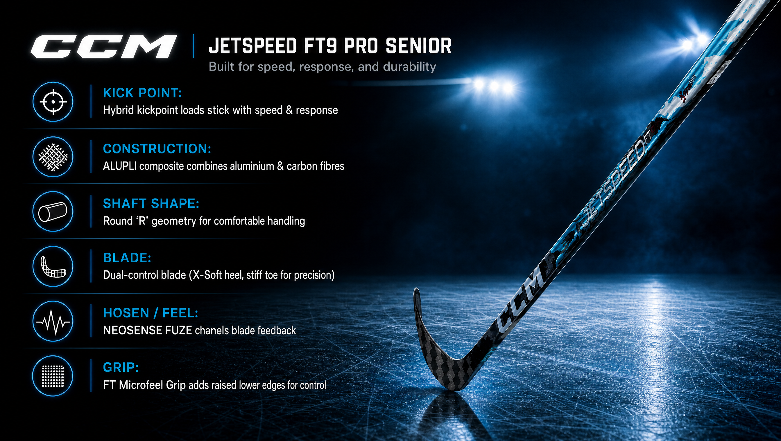 Hockey Stick CCM JetSpeed FT9 Pro