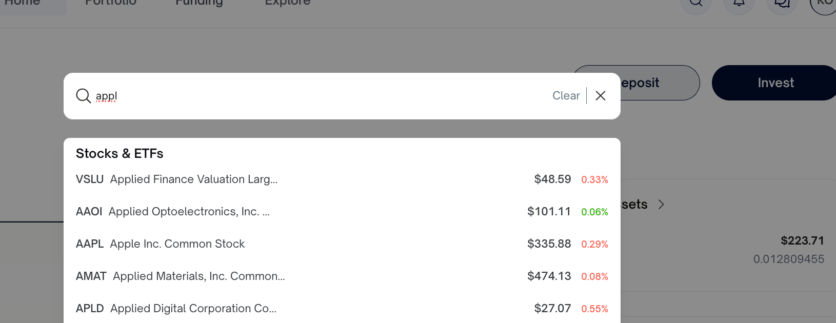 How to search for a stock on Vantar