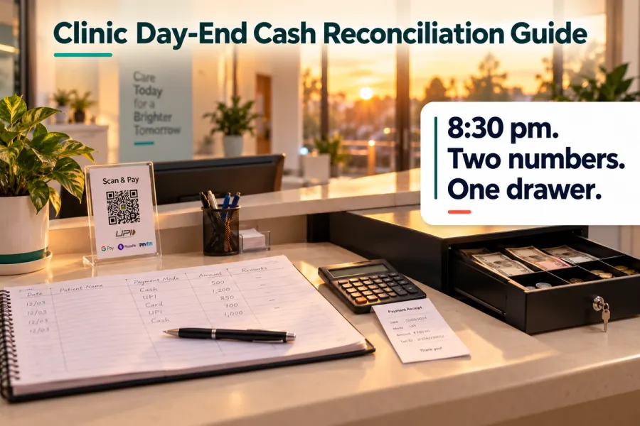 Clinic Day-End Cash Reconciliation: 4 Reasons Your Cash Drawer Doesn't Match 