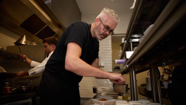 The chef at work in the kitchen