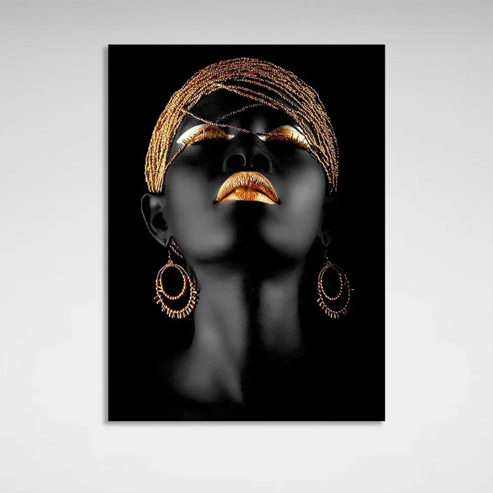 Emil Herzog African Woman with Gold Jewelry