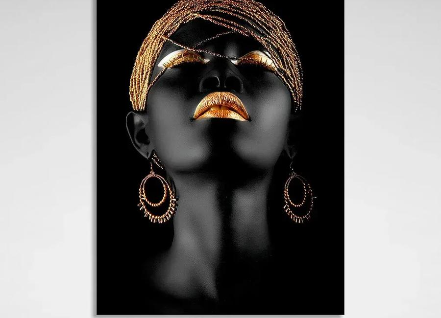 Emil Herzog African Woman with Gold Jewelry
