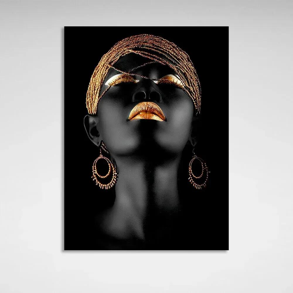 Emil Herzog African Woman with Gold Jewelry