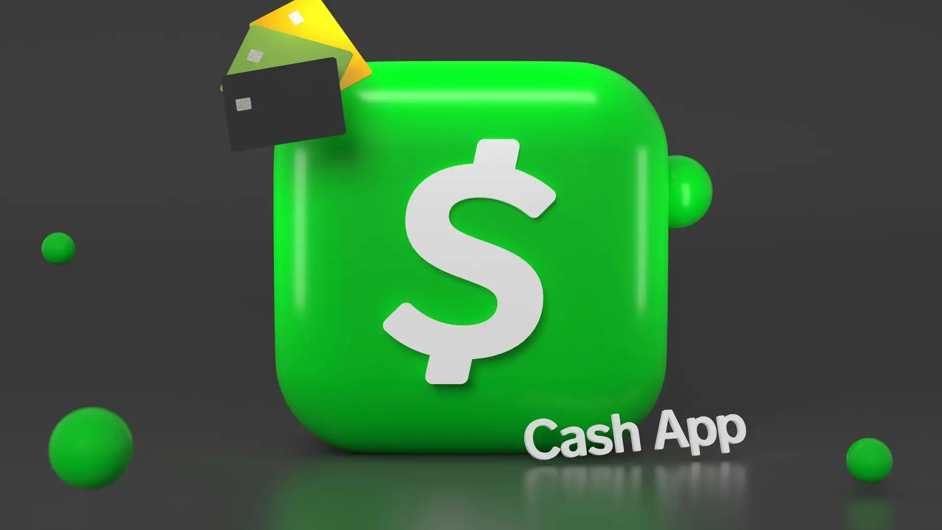 A green cash app icon with a dollar sign and credit cards.