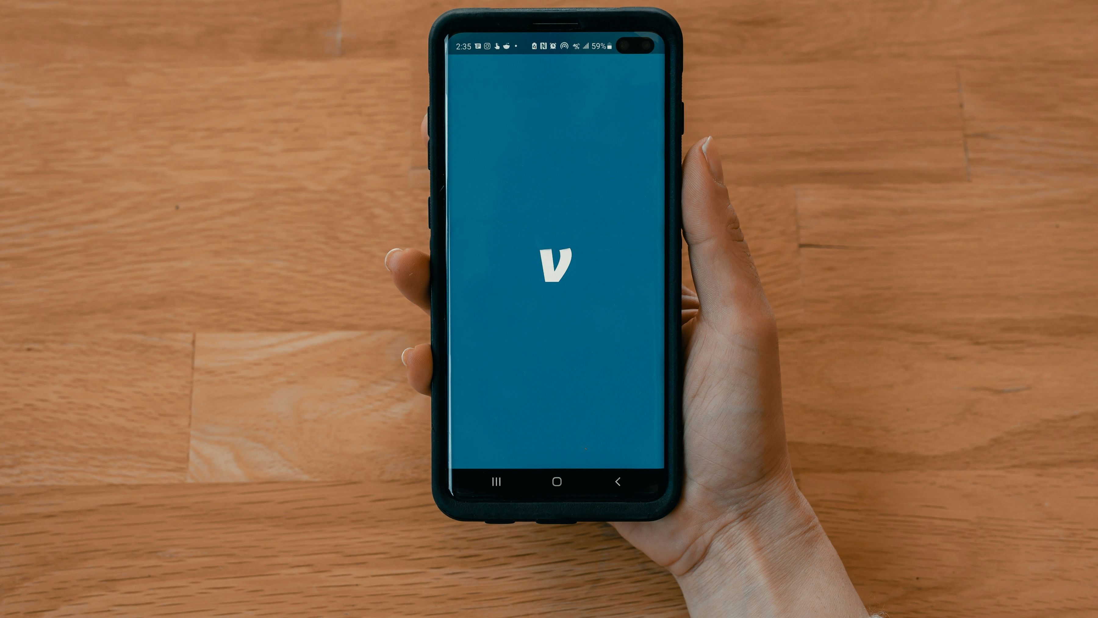 phone with venmo app open