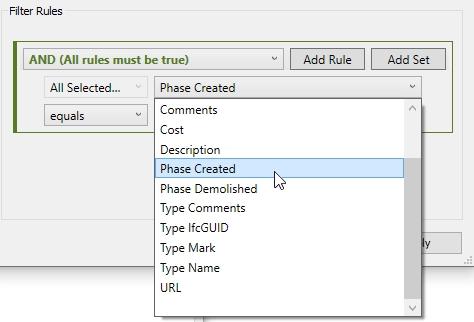 phased parameter in view filters image phased parameter in view filters image