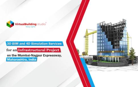 3D BIM and 4D Simulation Services for an Infrastructural Project on the Mumbai-Nagpur Expressway, Maharashtra, India
