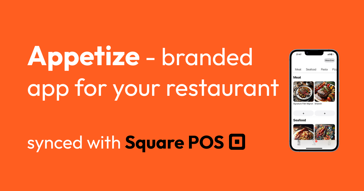 Appetize: branded app for restaurants