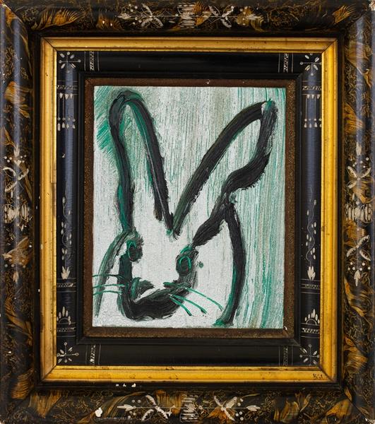 Untitled Silver Teal Bunny
