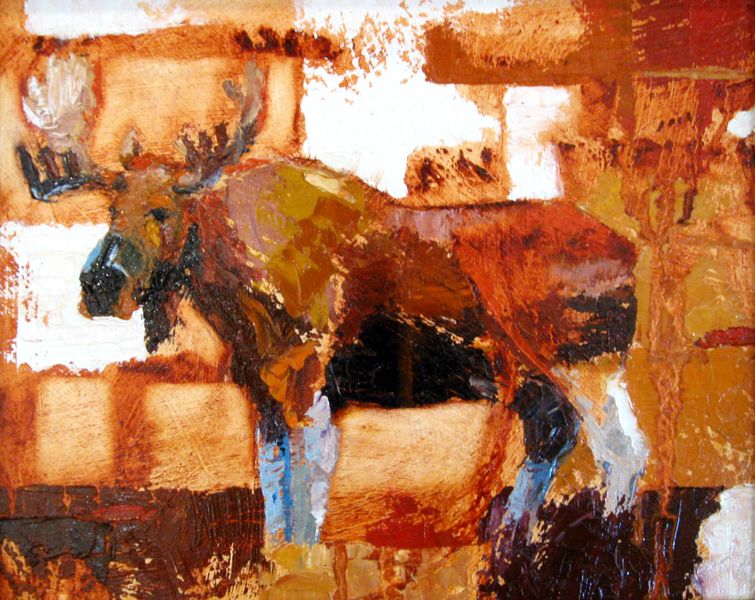 Bull Moose in Sienna