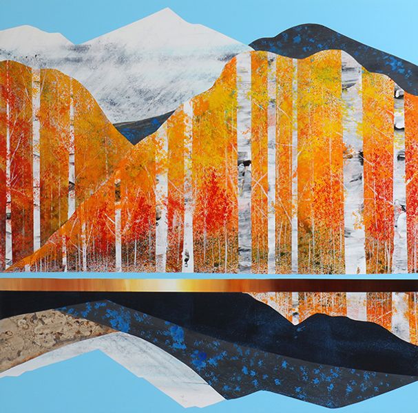 Aspens in Vibrant Orange