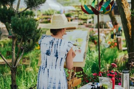 Plein Air Paint Out in the Gardens