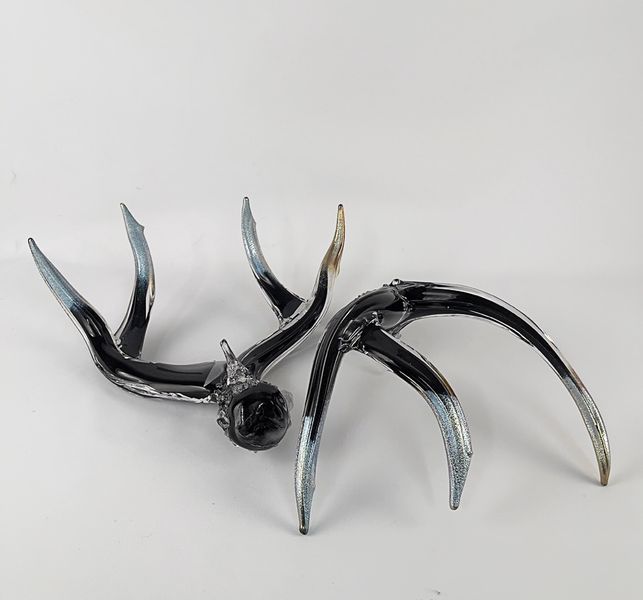 Black Antlers with Metallic Tips