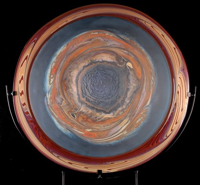 Jupiter Incalmo Platter, Turquoise and Red