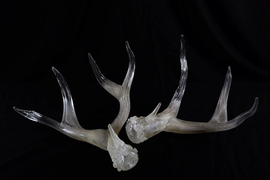 Clear with Texture Antlers