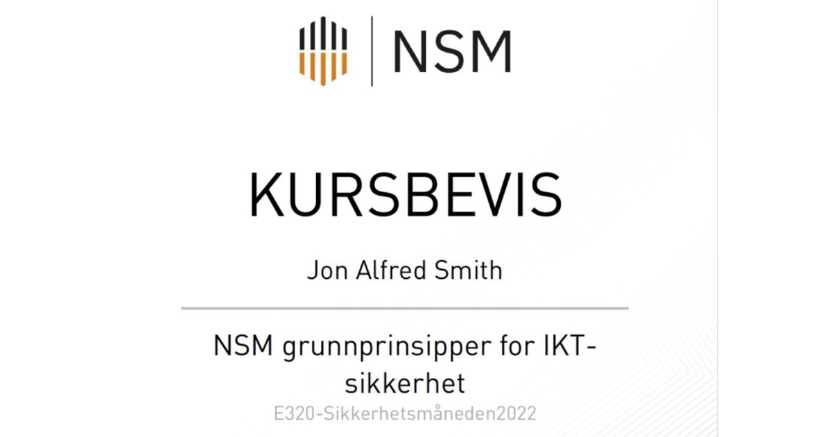 NSM – Grunnprinsipper For IKT-sikkerhet – Evelon