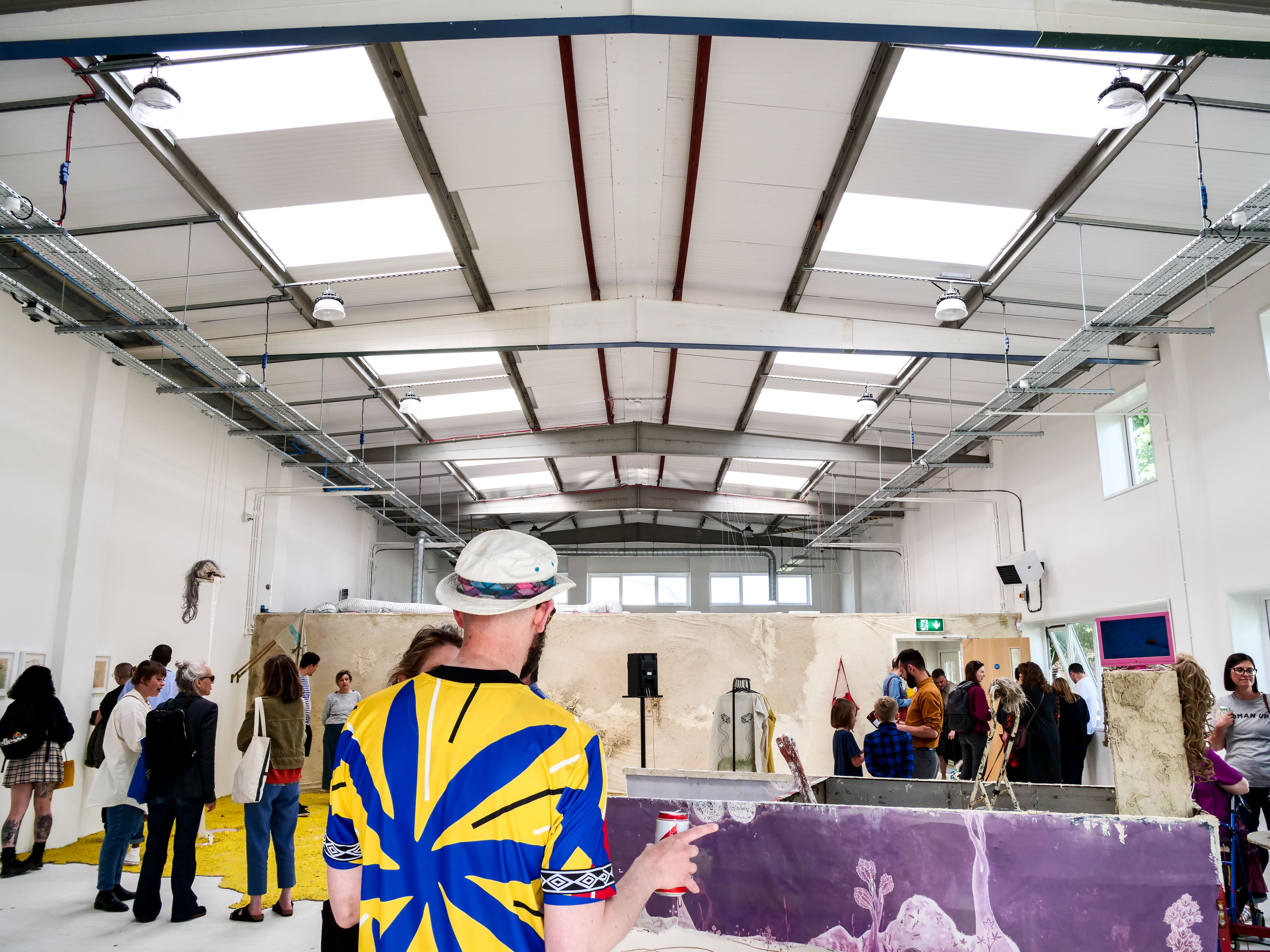 Opening event of Carl Gent 'Over the Fallow Flood' (2022) at Flatland Projects, Image taken by Jim Lineker
