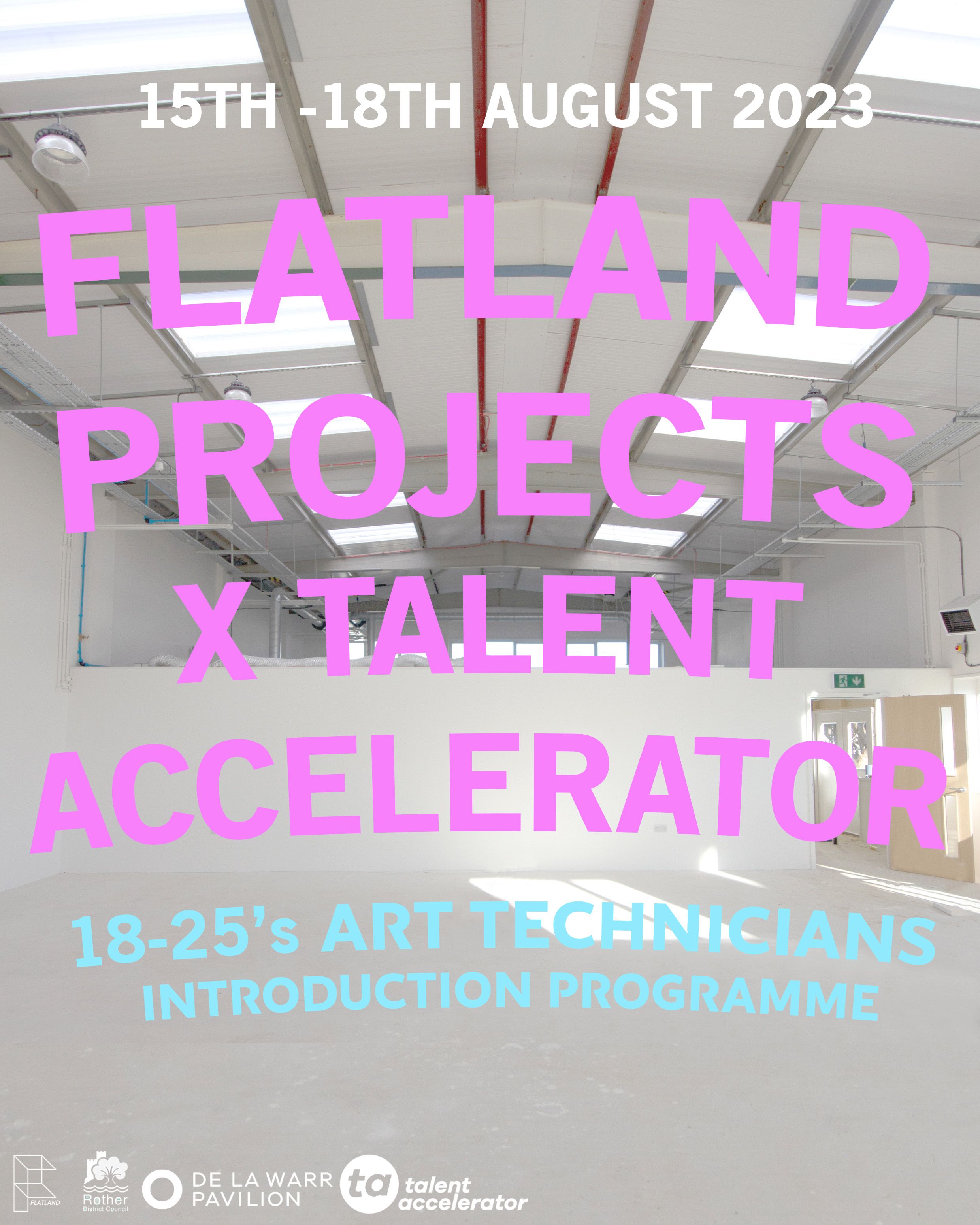 Poster image for the Flatland and Talent Accelerator Technician's training course