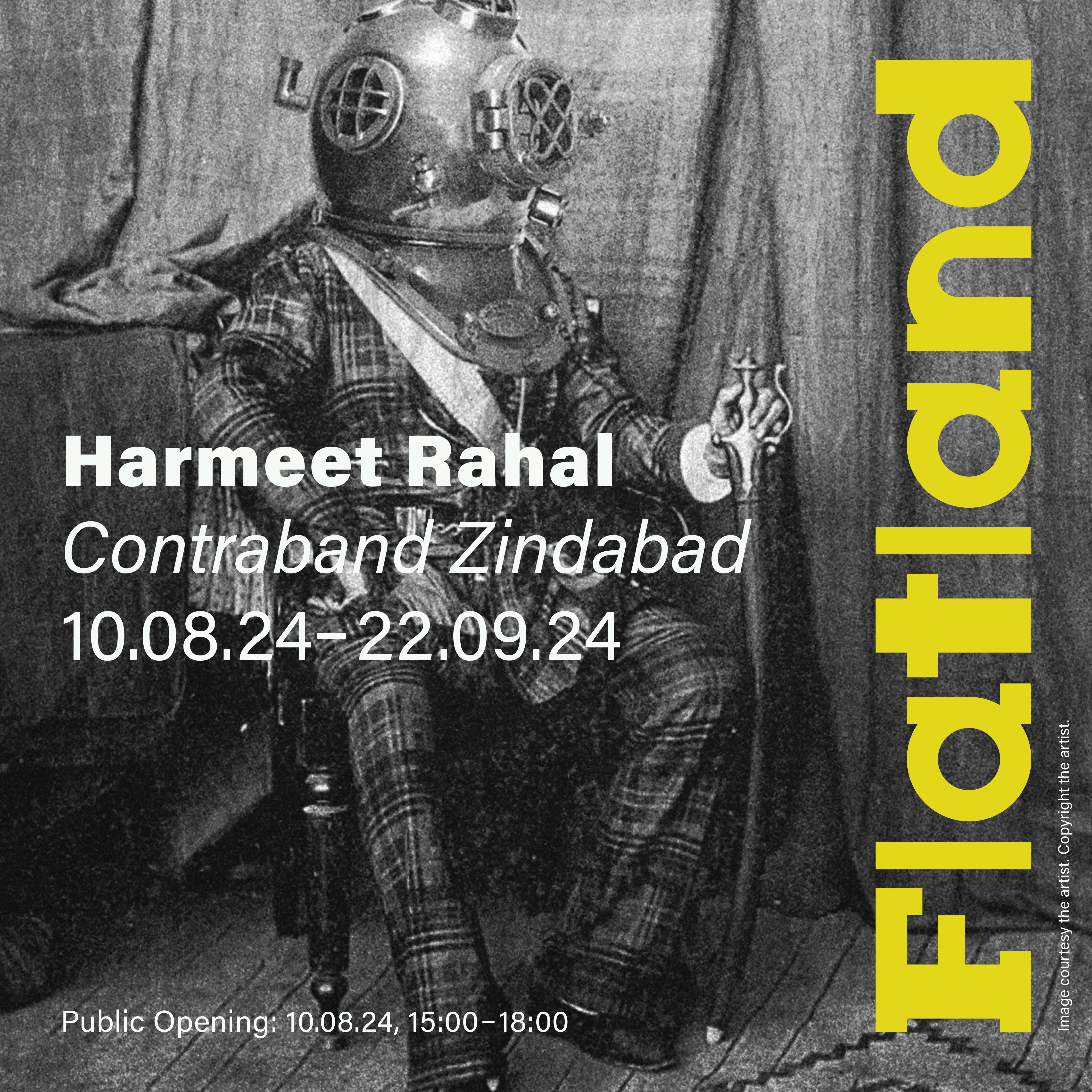 Poster image for Harmeet Rahal's exhibition at Flatland Projects