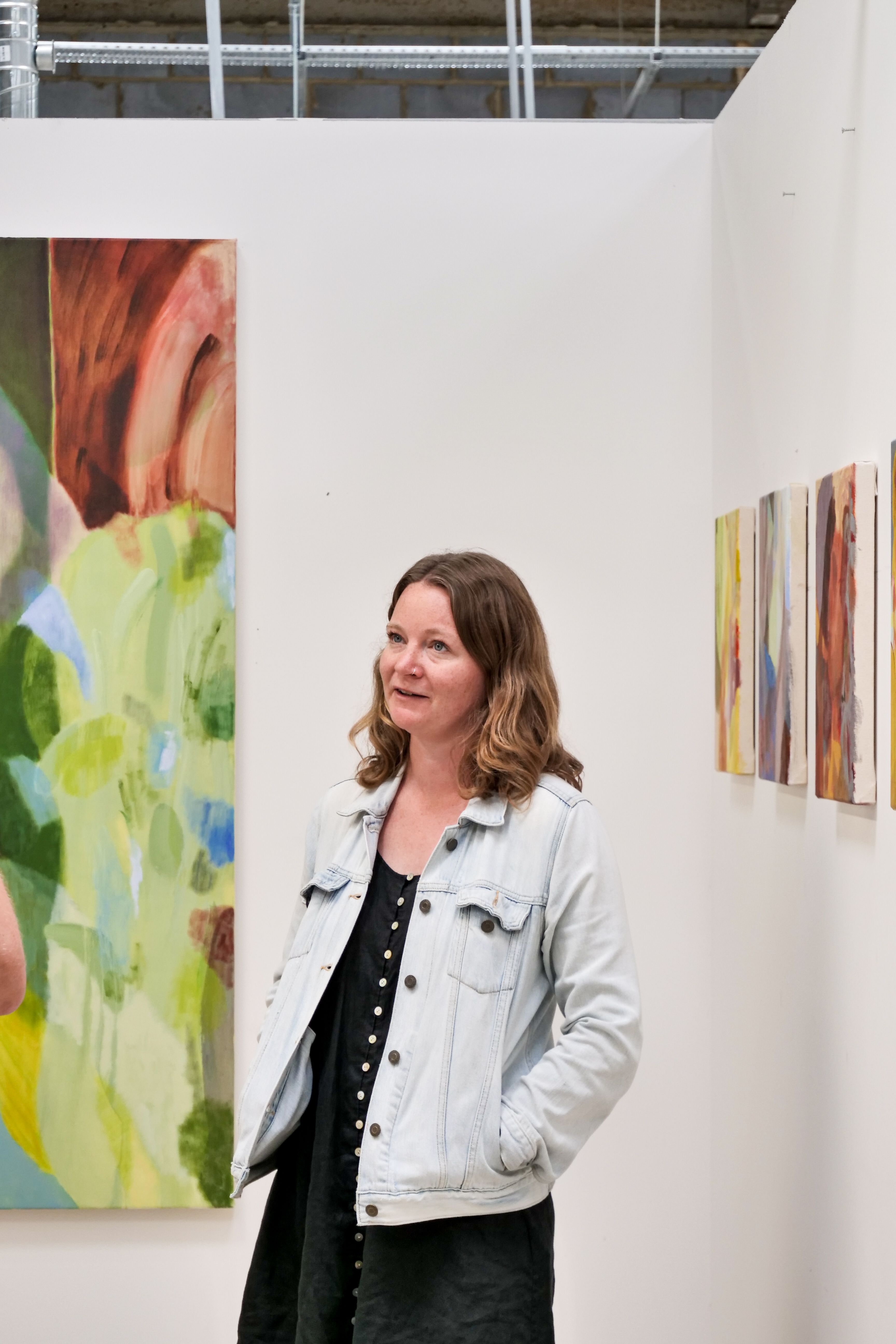 An image of Rhiannon Inman Simpson in her studio