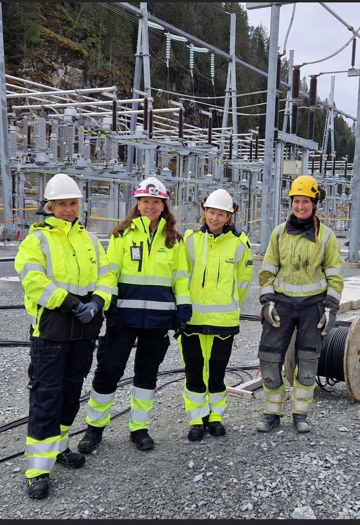 Damer ved Eidum trafostasjon