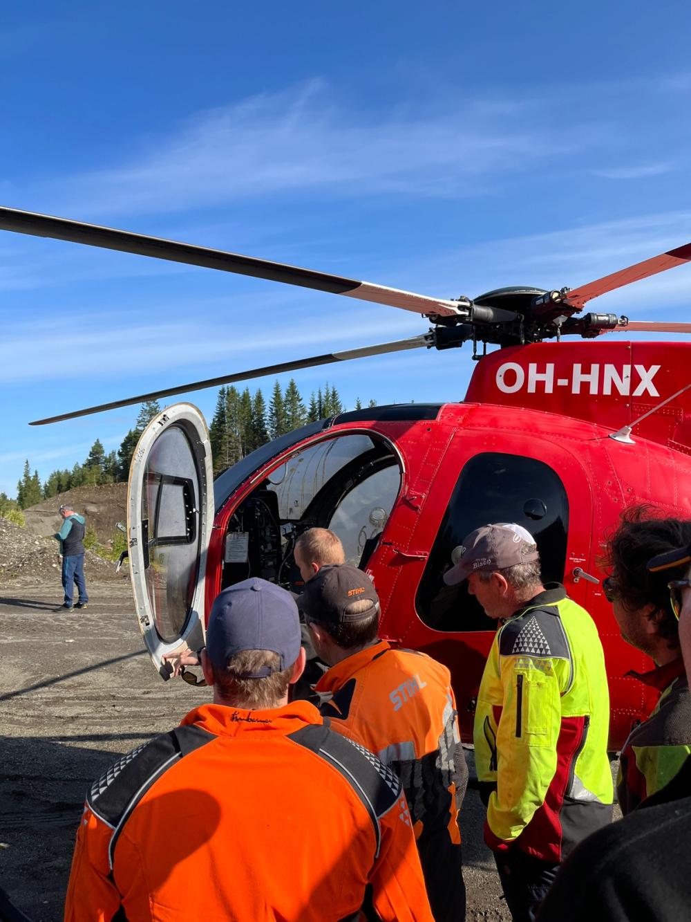 Helikopter klar for kvisting