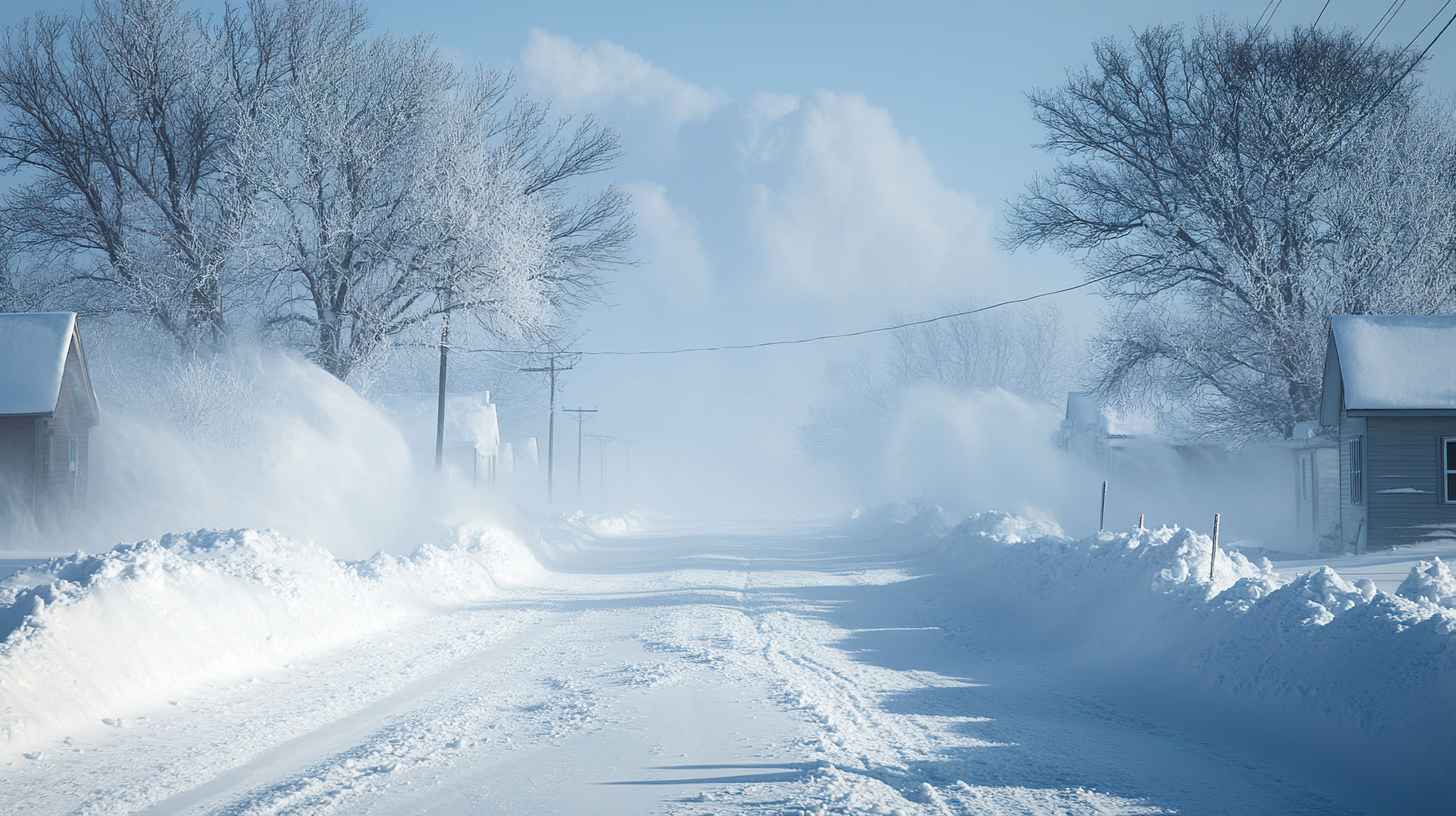 Snø og vind kan skape problemer med strømforsyningen.