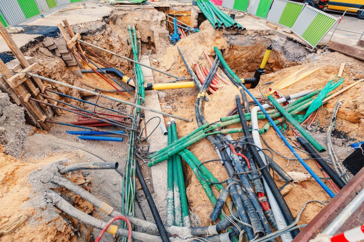 Strømkabler i bakken