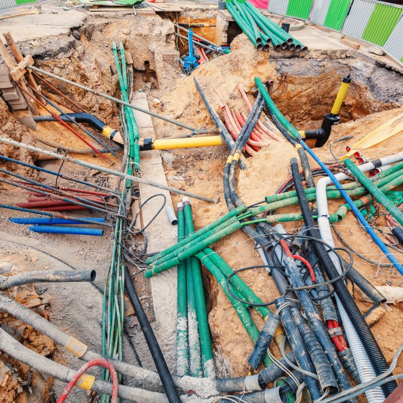 Strømkabler i bakken