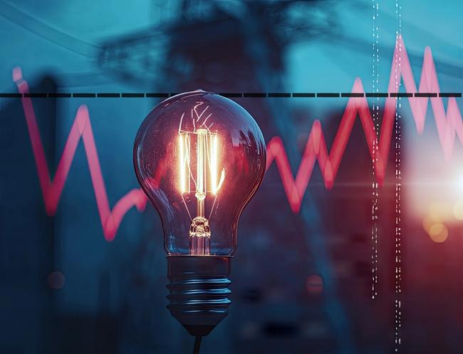 Abstrakt bilde som symboliserer en ujevn strømpris vs en jevn Norgespris