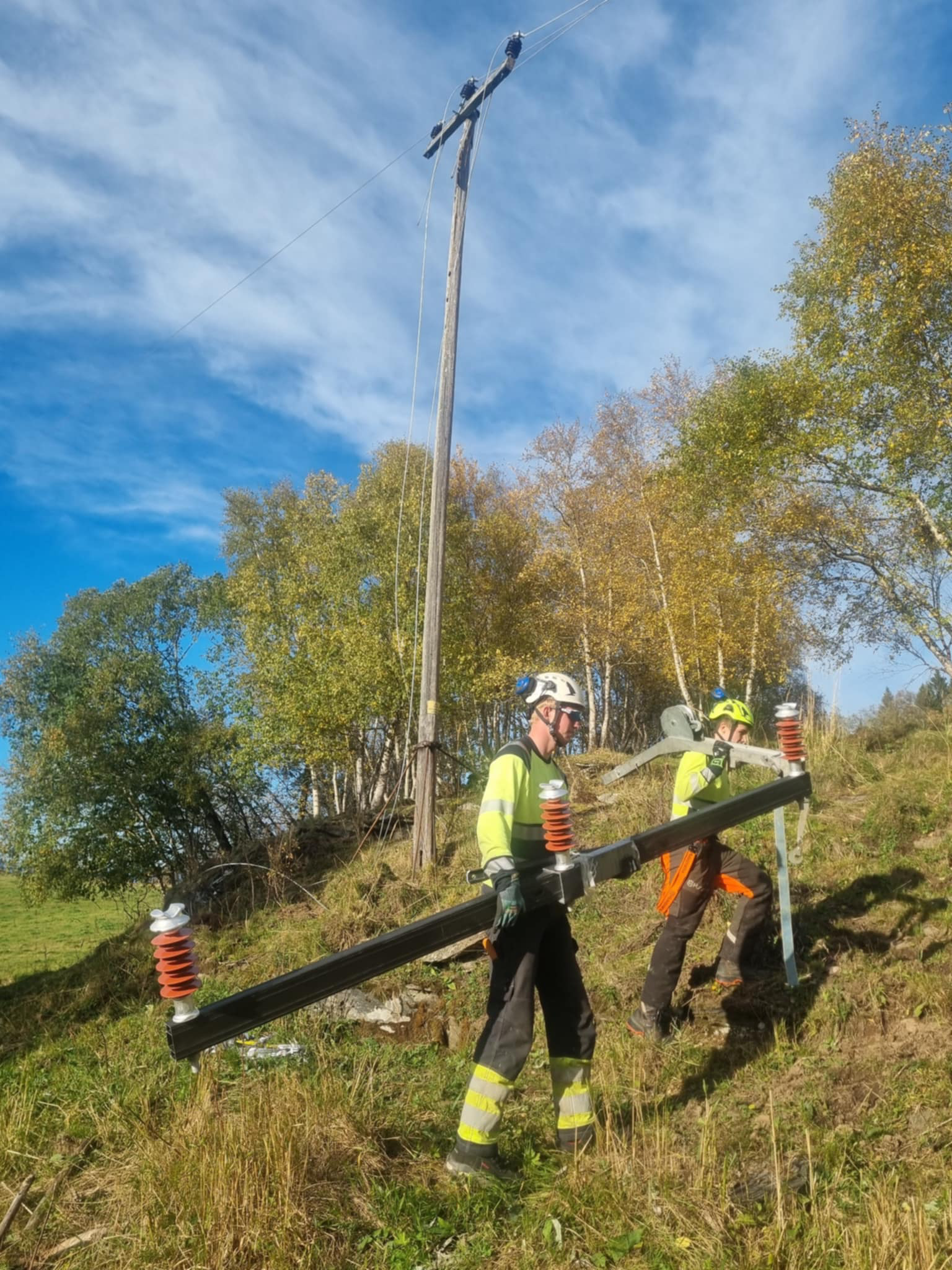 Tensios mannskaper jobber med feilretting