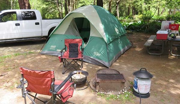 Camping in Bastendorff County Park, Charleston, OR