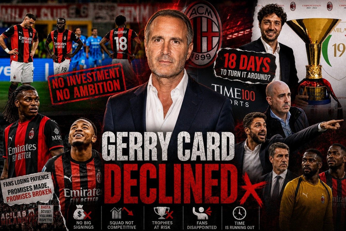 GERRY CARD DECLINED: MERCATO DRAMA AND A MANAGEMENT IN LIMBO