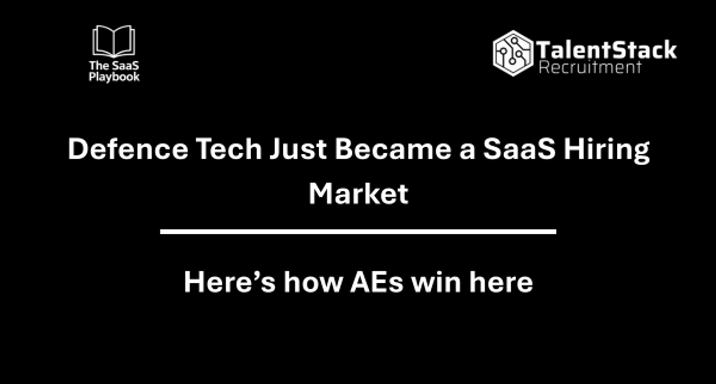 Defence Tech Just Became a SaaS Hiring Market