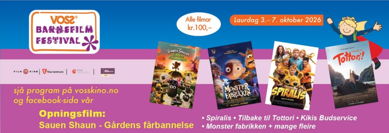 Voss Barnefilmfestival 2026