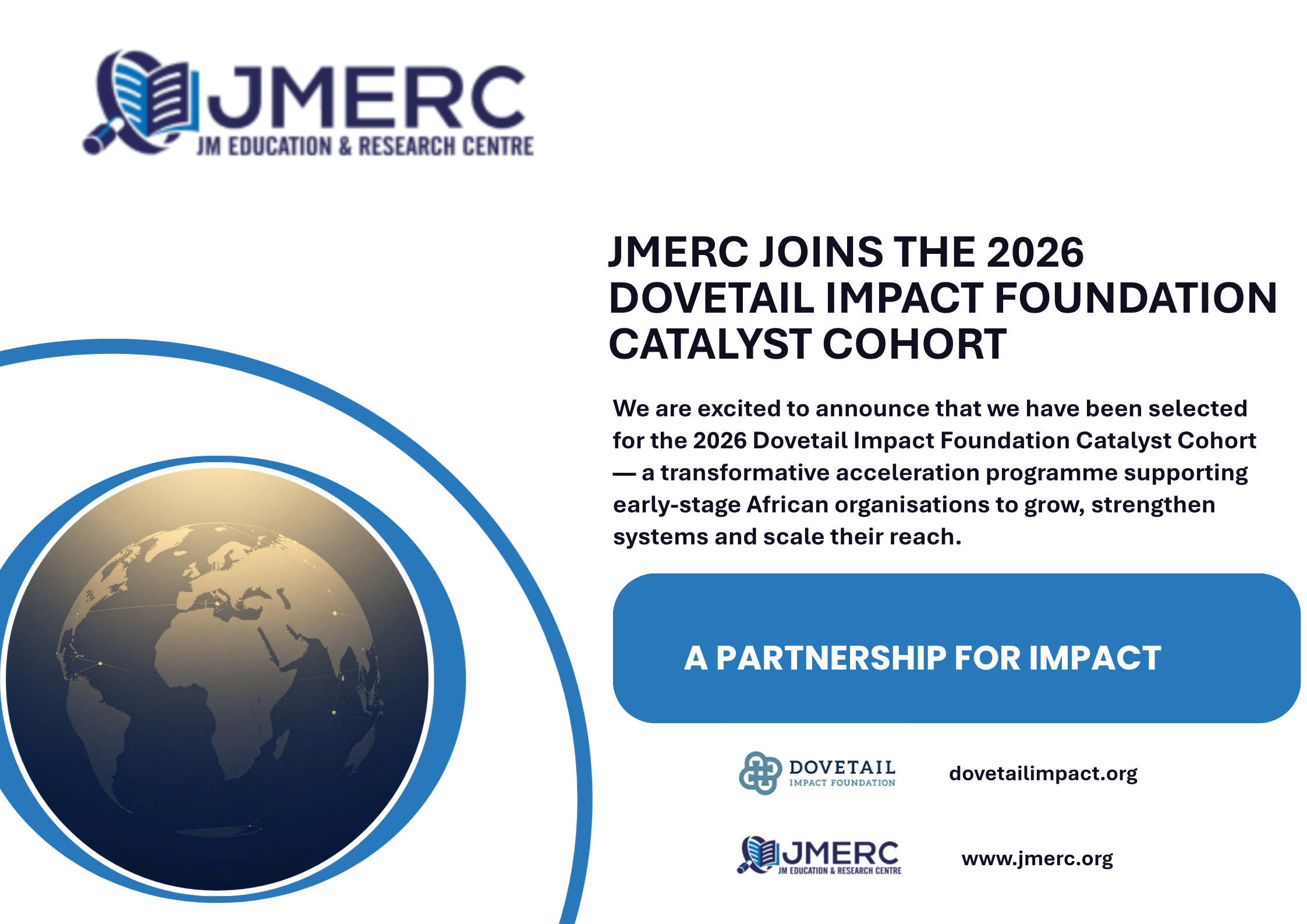 JMERC Joins the 2026 Dovetail Impact Foundation Catalyst Cohort
