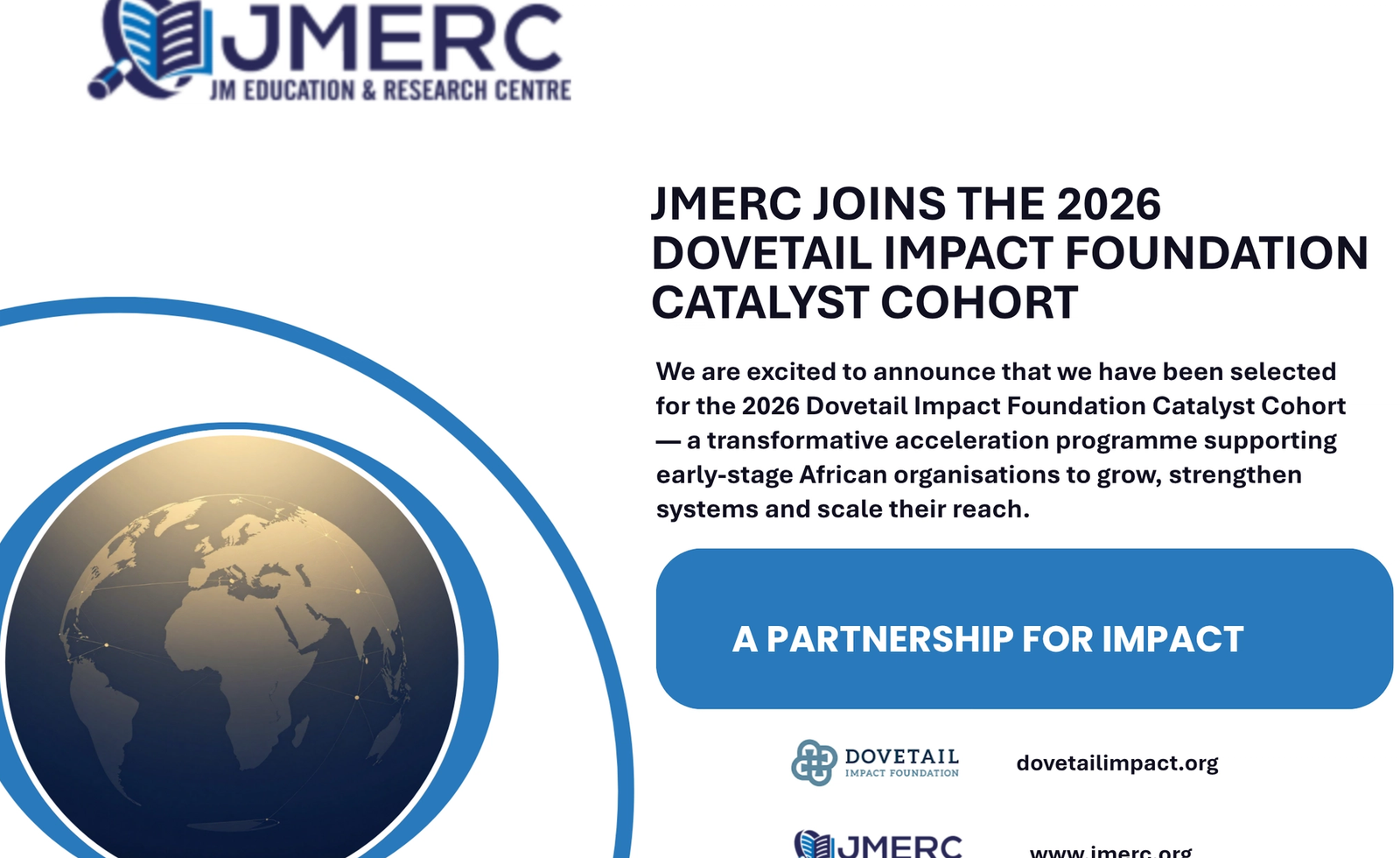 JMERC Joins the 2026 Dovetail Impact Foundation Catalyst Cohort