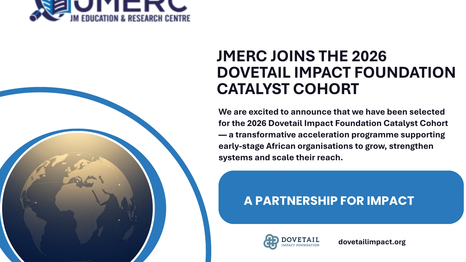 JMERC Joins the 2026 Dovetail Impact Foundation Catalyst Cohort