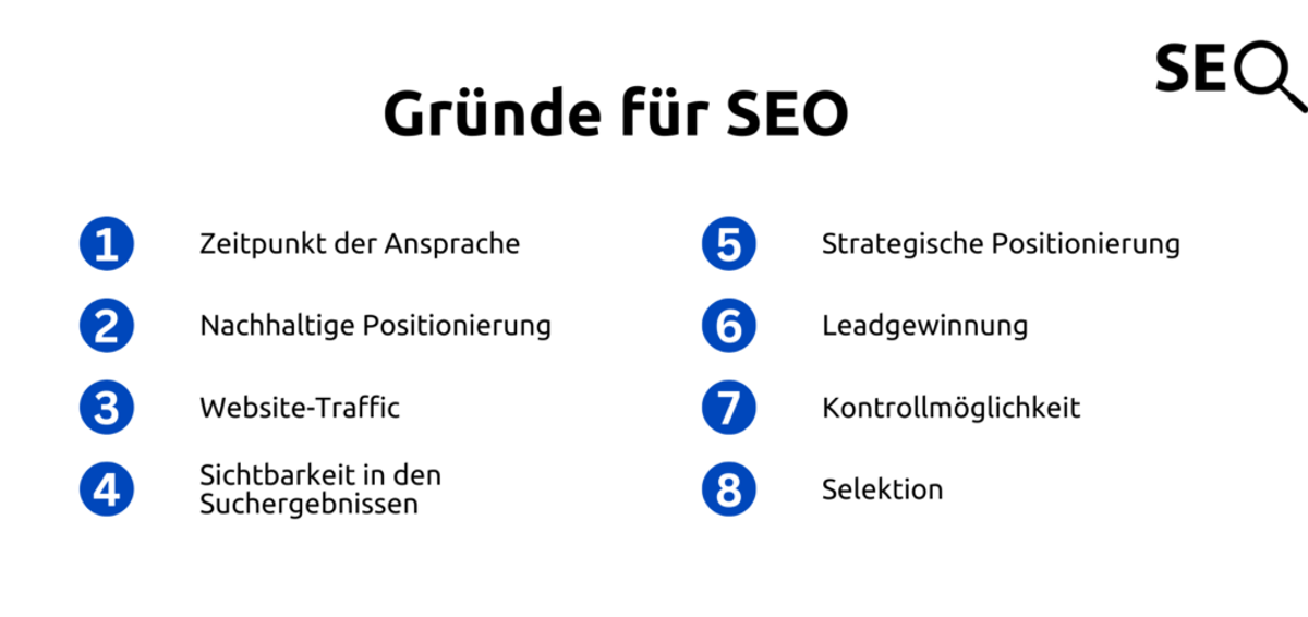 Gründe für SEO