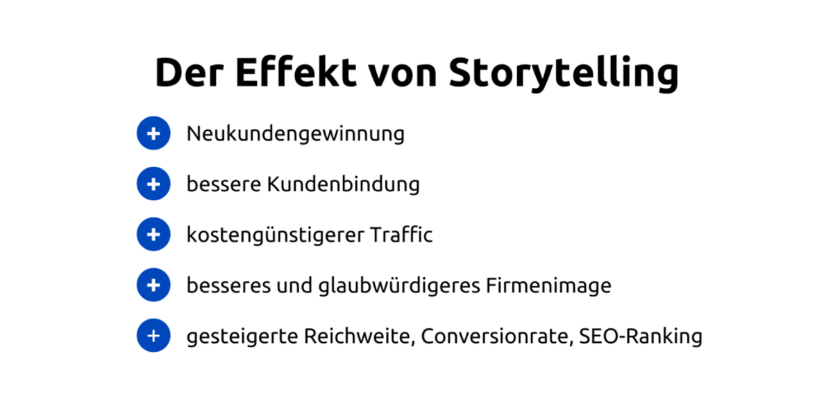 Der Effekt von Storytelling